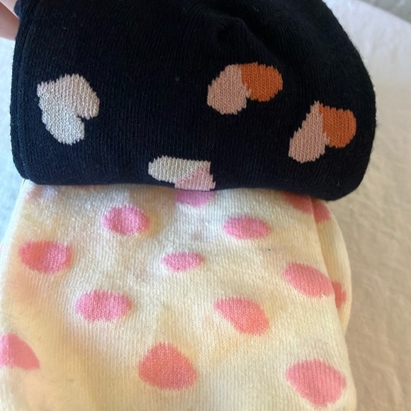 Kate Spade: Black & Pink Heart Patterned Socks - Picture 8 of 15